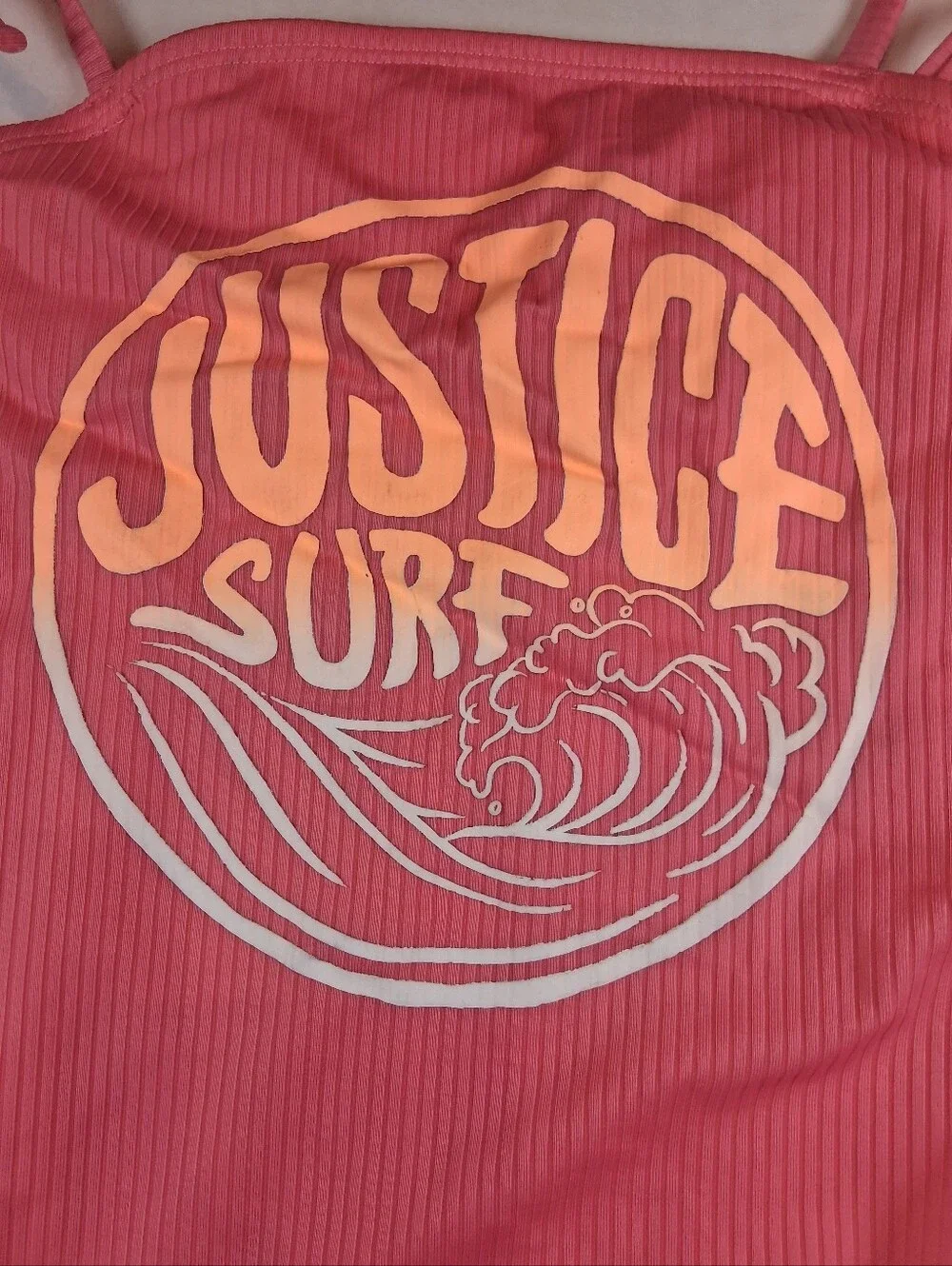 Justice Girls One Piece Bathing Suit Size Large 12/14 (Bag1)